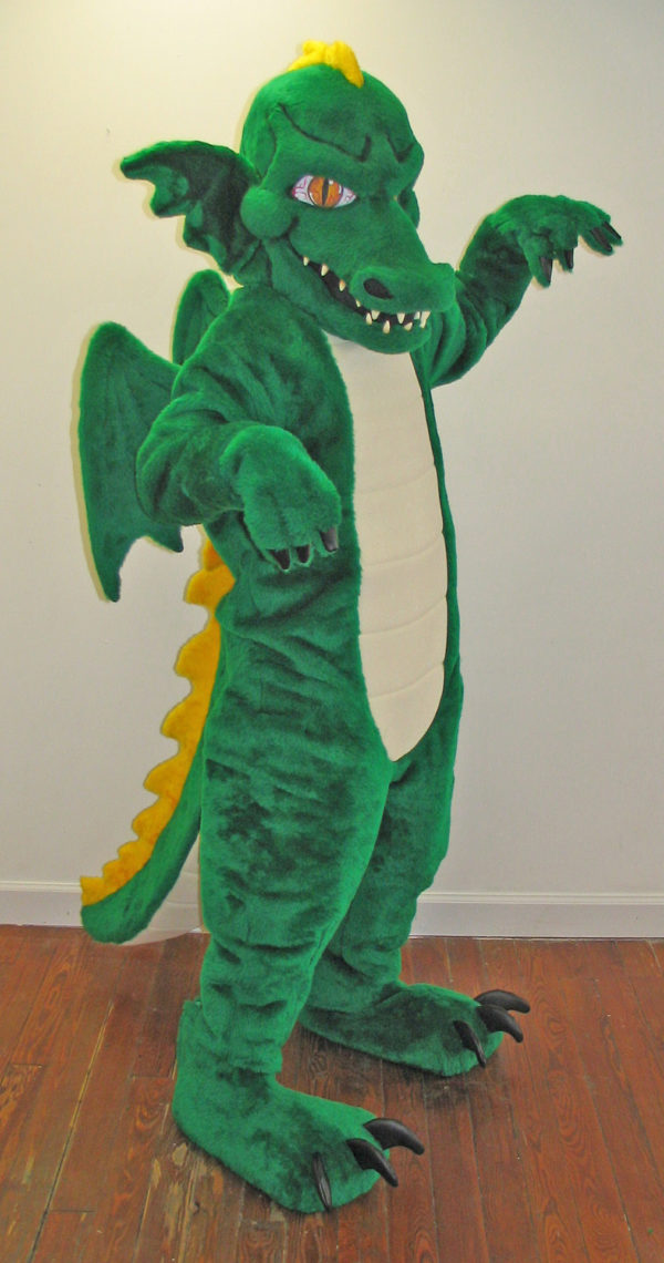 Off the Shelf Green Dragon Mascot Costume