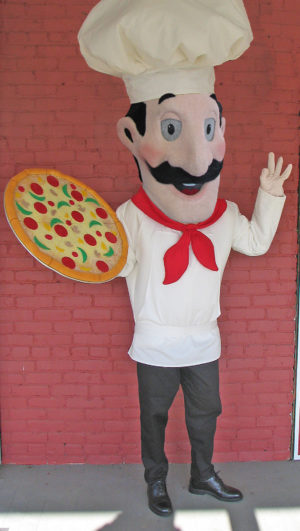 Off the Shelf Pizza Man Mascot Costume